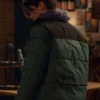 Felix Mallard Ginny & Georgia Green Puffer Jacket Back