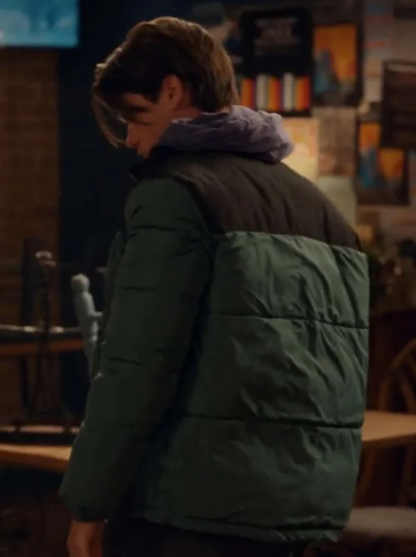 Felix Mallard Ginny & Georgia Green Puffer Jacket Back