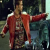 Fight Club Tyler Durden Red Leather Jacket