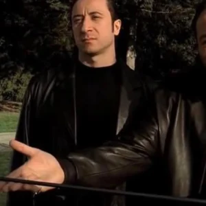 Furio Giunta The Sopranos Leather Blazer Front