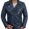 George Black Double Rider Leather Jacket