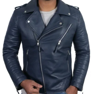 George Black Double Rider Leather Jacket