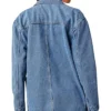 Halen Mid Length Blazer Style Denim Jacket Back