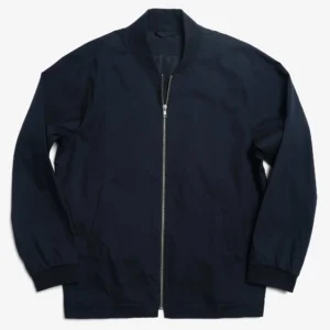 Hector Lightweight Navy Blue Cotton Jacket