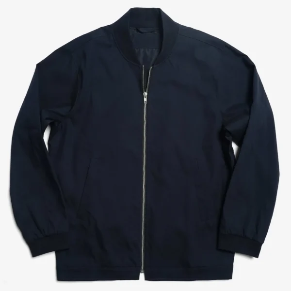 Hector Lightweight Navy Blue Cotton Jacket