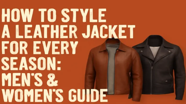 How to Style a Leather Jacket for Every Season Mens and Womens Guide