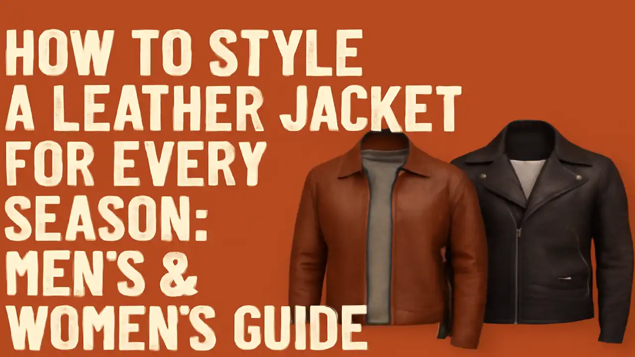 How to Style a Leather Jacket for Every Season Mens and Womens Guide