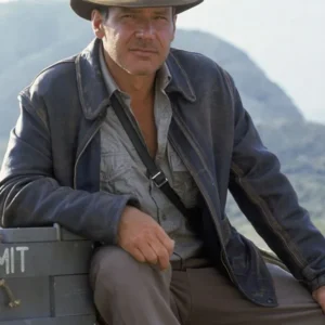 Indiana Jones and the Last Crusade Harrison Ford Leather Jacket Front