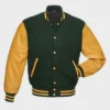 Izaiah Green and Yellow Varsity Jacket