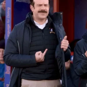 Jason Sudeikis Ted Lasso Black Parachute Jacket