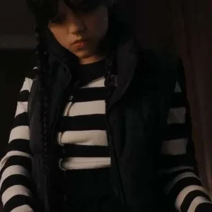 Jenna Ortega Wednesday Black Vest