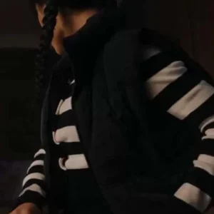 Jenna Ortega Wednesday Black Vest side