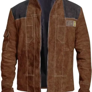 John mens genuine cow suede leather Star Wars jacket