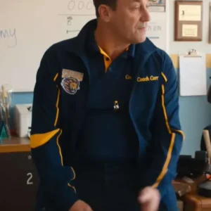 Jon Hamm Mean Girls 2024 Coach Blue Track Jacket