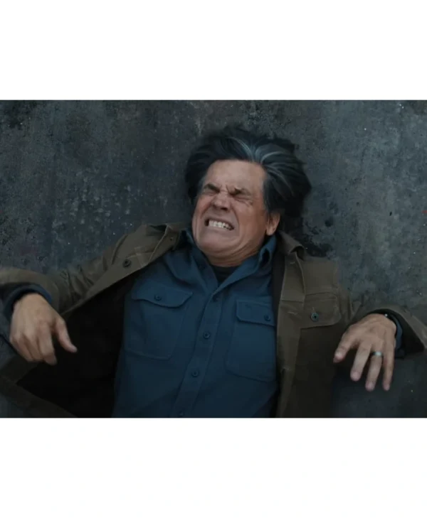Josh Brolin Weapons Green Cotton Jacket View