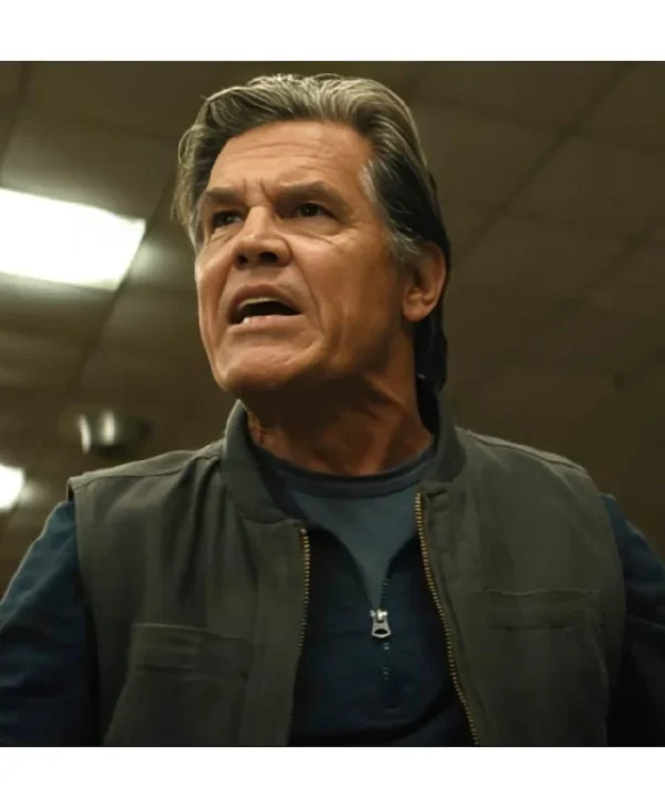 Josh Brolin Weapons Green Cotton Vest