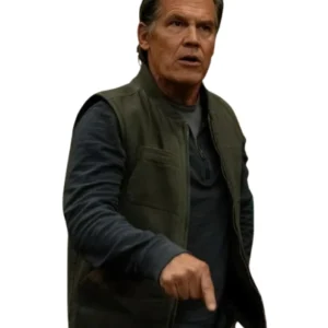 Josh Brolin Weapons Green Cotton Vest Front