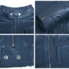 Josh Brown Cafe Racer Moto Jacket Closeup
