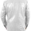 Julian White Leather Blazer Jacket Back
