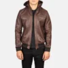 Julissa Brown Hooded Motorcycle Jacket