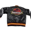 Jurassic Park Black Satin Bomber Jacket Back