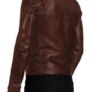 Kara Brown Motorcycle Fashion Jacket Back