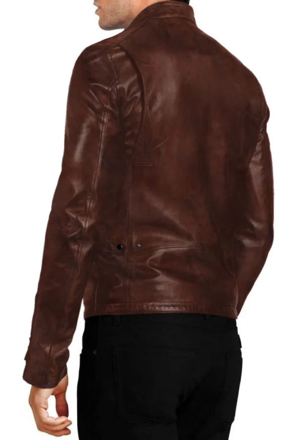 Kara Brown Motorcycle Fashion Jacket Back