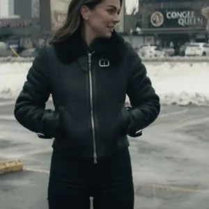 Karla Dixon Reacher Shearling Leather Jacket