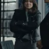 Karla Dixon Reacher Shearling Leather Jacket front