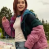 Katie Douglas Ginny and Georgia S03 Puffer Jacket Side View