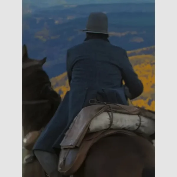Kevin Costner Horizon An American Saga Wool Coat Backside