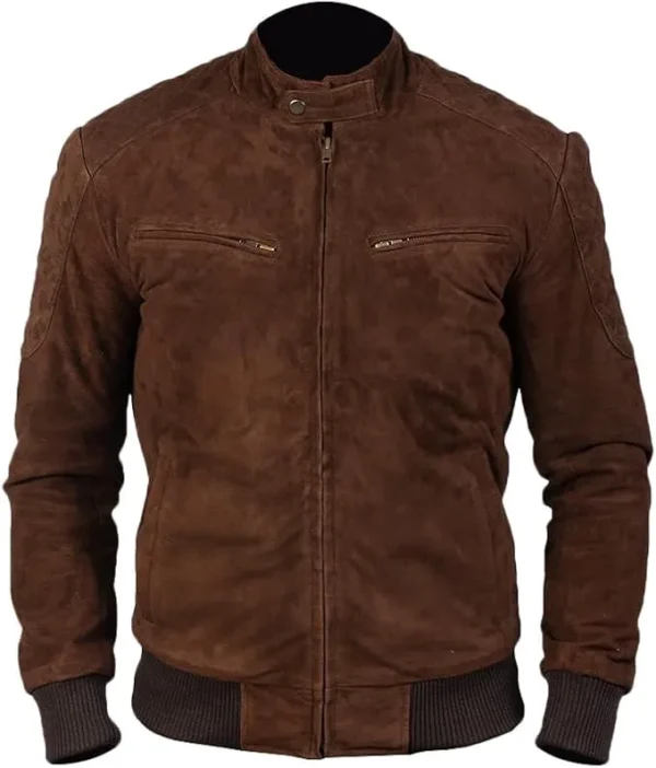 Khai Brown suede leather jacket