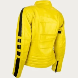Kill Bill Yellow Leather Jacket Back