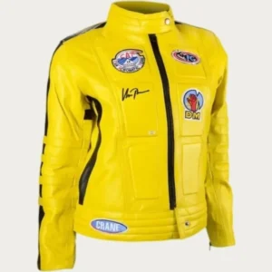 Kill Bill Yellow Leather Jacket Front