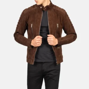 Layne Suede Leather Biker Jacket