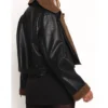 Lexi Shearling Leather Biker Jacket for Women Back