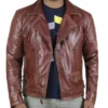 Lilli Brown Double Rider Leather Jacket