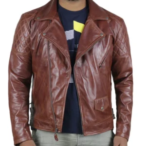 Lilli Brown Double Rider Leather Jacket