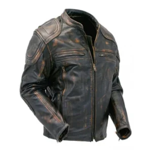 Lucy Sleek Black Leather Outerwear