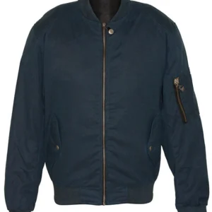 Ma1 Lightweight Cotton Blue Bomber Jacket