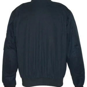 Ma1 Lightweight Cotton Blue Bomber Jacket Back
