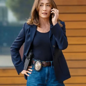 Maggie Q Ballard Blue Blazer