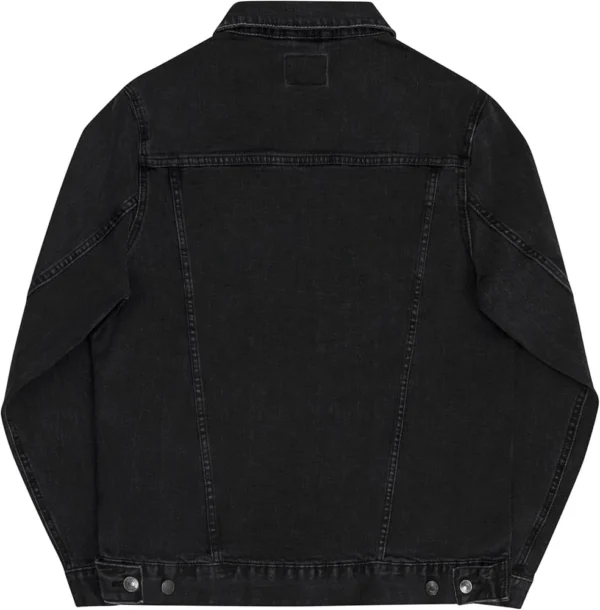 Marlie Elegant Black Denim Jacket Back