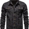 Mens Zeke Dark Heather Denim Jacket