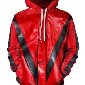 Michael Jackson Thriller Red Hooded Jacket
