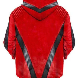 Michael Jackson Thriller Red Hooded Jacket back