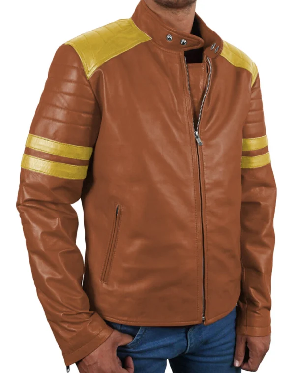 Mirabella Tan Biker Style Jacket