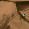 Naima Detachable Hood Camel Long Cotton Trench Coat Detachable Hood