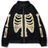 Nevaeh Skulls Patchwork Denim Jacket