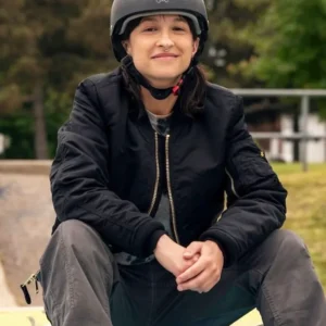 Noah Lamanna Ginny and Georgia S03 Black Bomber Jacket